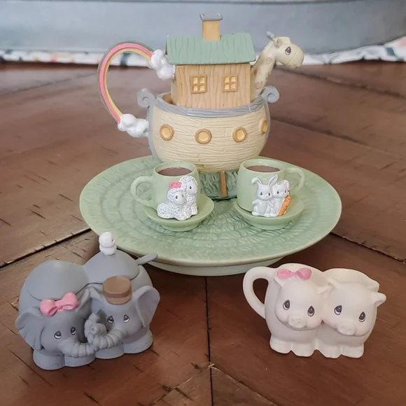1996 Precious Moments Noah's Ark Tea Set - Picture 3 of 17